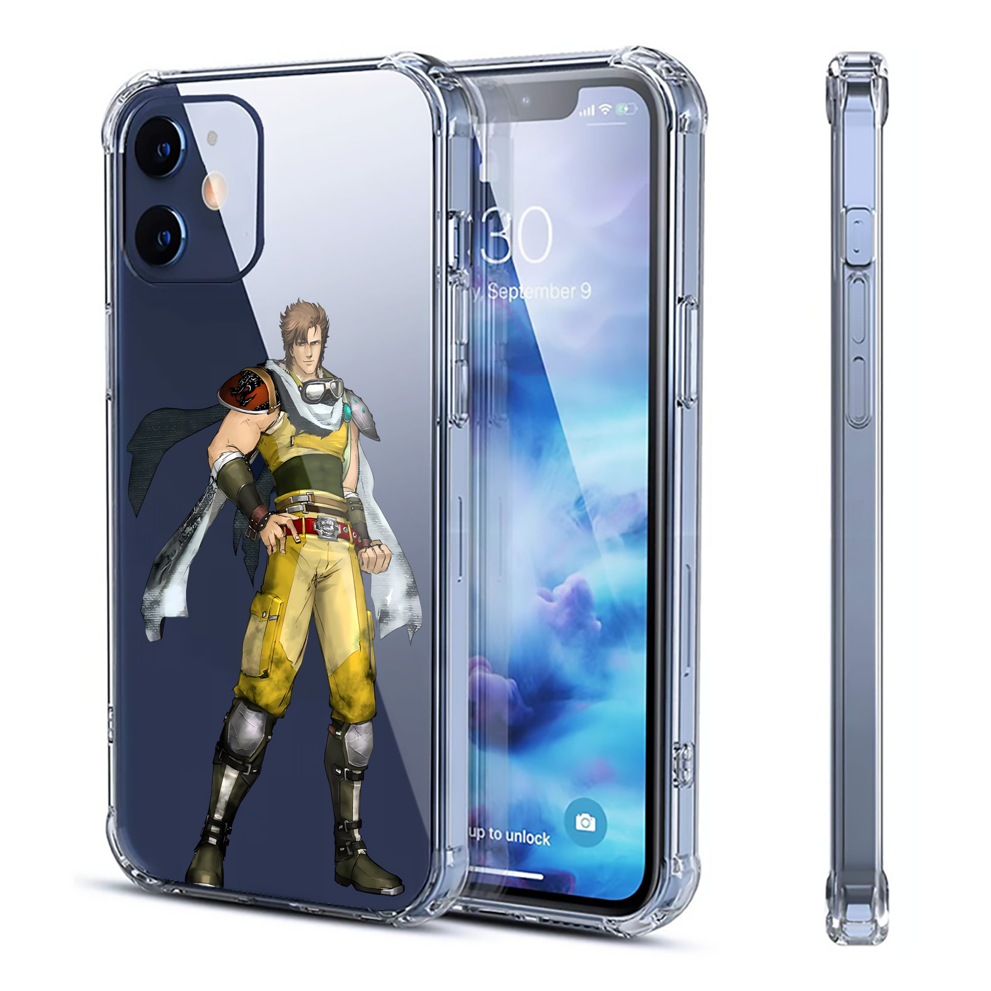 （画像用） 北斗の拳 Fist of the North Star 【iPhone 12シリーズ対応】透明スマホケース（クリアソフトケース）